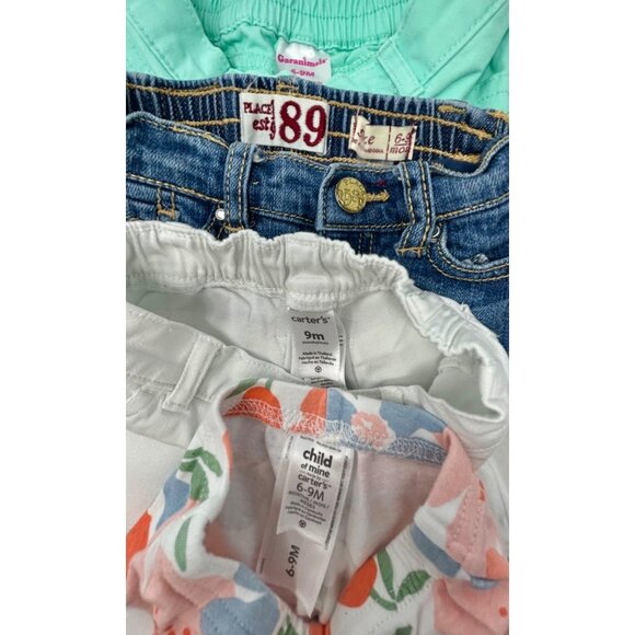 Baby Girl's Outfits, 1 Skirt, 2 Shorts, 1 Leggings, 4 Body Suits - Size 6-9 Mo - Picture 12 of 13